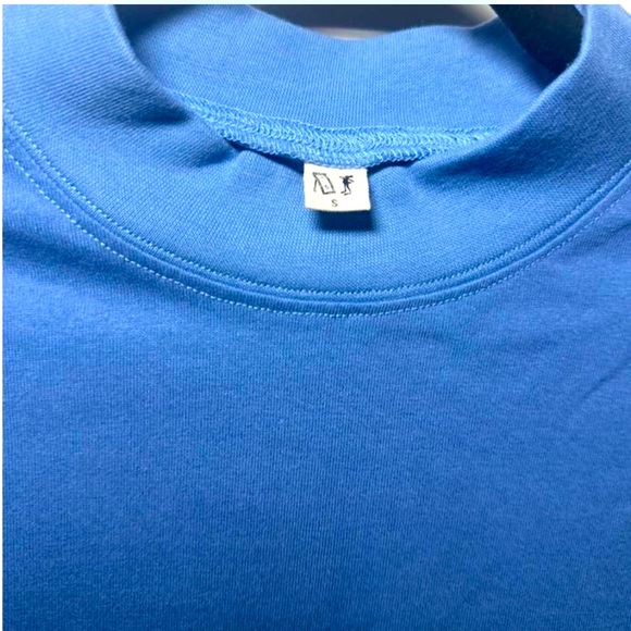 Fashion Brand Company “Caution Hot Jizz” Mock Neck Tee - Picture 5 of 8